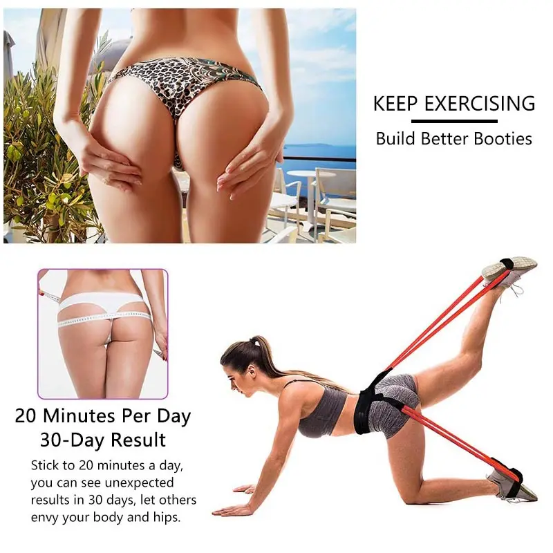 Спортивные Эспандеры для ягодиц и ног тренировочные эластичные ленты с
