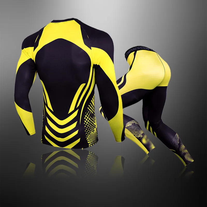 

Winter Warm Sweat Suit Tracksuit Thermal Underwear Men Clothing Long Sleeve Workout Fitness Running Sets Outdoor Gym Sports Suit