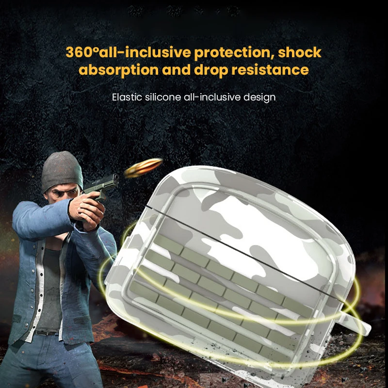 Чехол для Airpods pro силиконовый чехол наушников аксессуары беспроводных Bluetooth 2 3 с