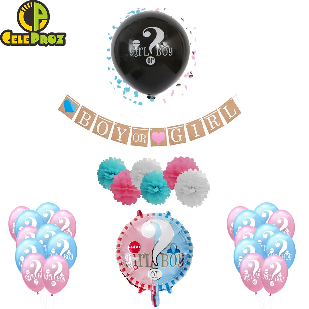 36 маленький воздушный шар пол раскрывает вечерние украшения мальчик или девочка