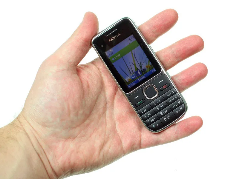 Nokia C2 C2-01 разблокированный gsm мобильный телефон английский и арабский и иврит и русская клавиатура б/у мобильные телефоны