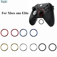 yuxi 2pcs chrome plating thumbstick accent rings for xbox one elite controller replacement parts