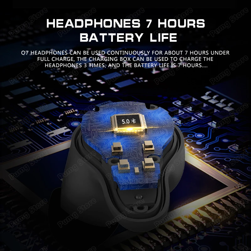 Беспроводные Bluetooth наушники MIFO O7 водонепроницаемые сенсорные спортивные