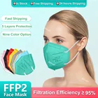 FFP2 маскариллы FP2 европейские взрослые маскариллы FPP2 Homologada цвета 5 слоев CE FFP2Mask сертифицированные KN95 маски FFP 2