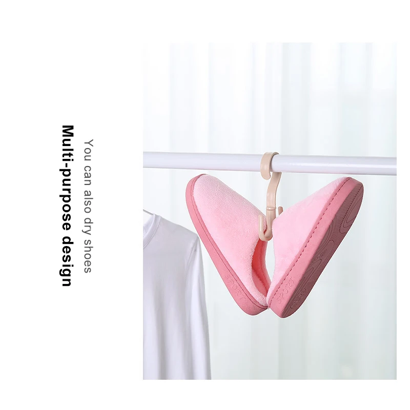 

360 Degrees Rotate Four Claws Hooks Dry Wet Dual Use Towel Hanger Home Clothes Shoes Sundries Multi-Function Organizers