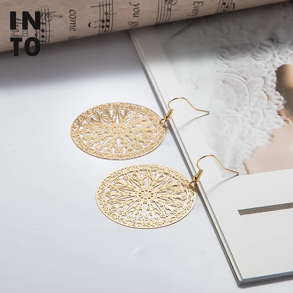 Женские круглые серьги подвески в форме капли золотые серебристые модные