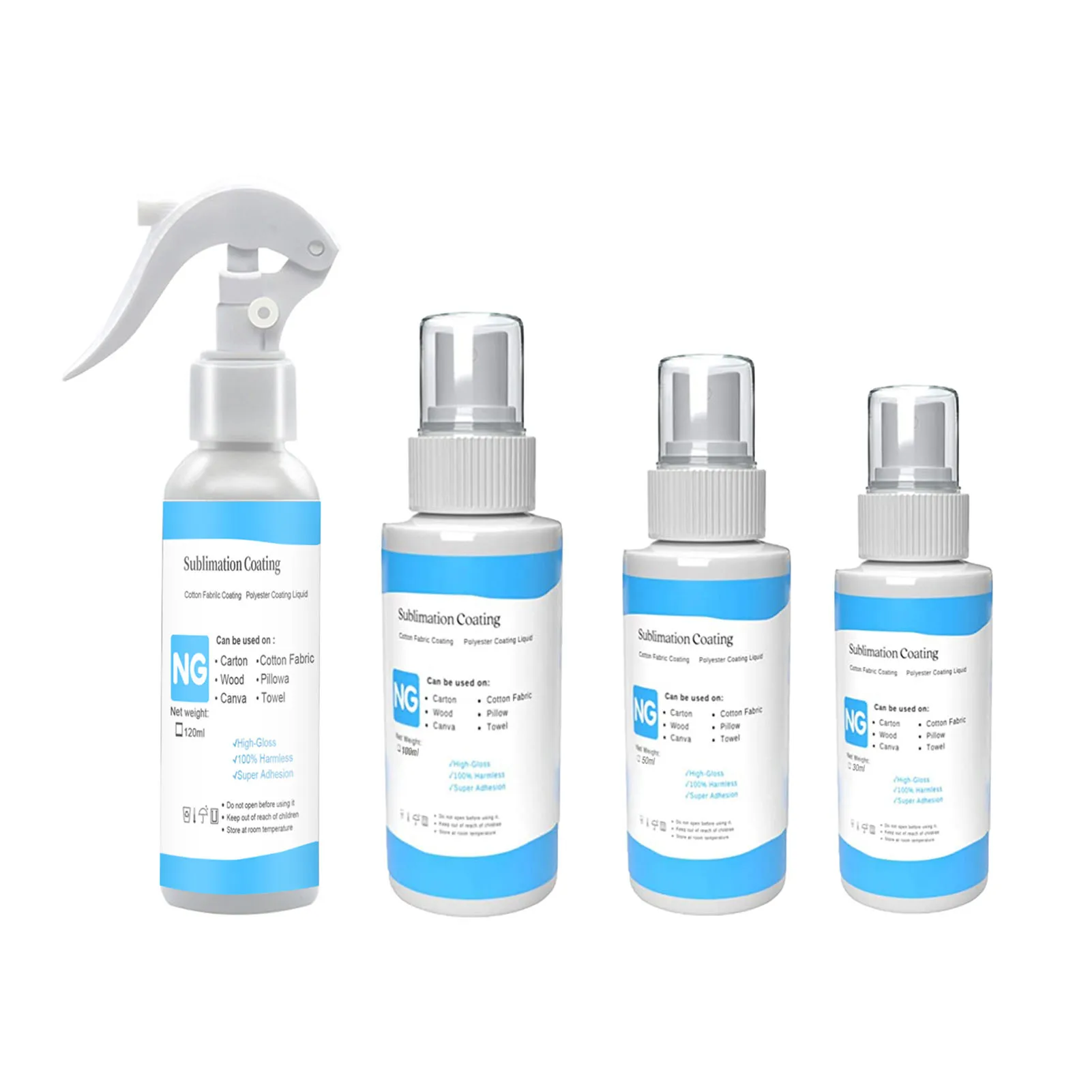 30/50/100/120 мл Сублимационное покрытие для хлопковых футболок тканевых кружек