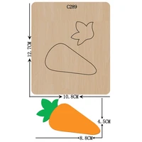 new carrot wooden die scrapbooking c 289 cutting dies compatible with most die cutting machines