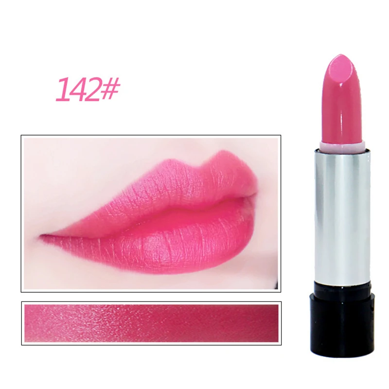 13 Colors Moisturizer Lipstick Waterproof Long Lasting Smooth Moisturizing Glitter Lipsticks Sexy Red Nude Lip Stick Makeup - Цвет: 142
