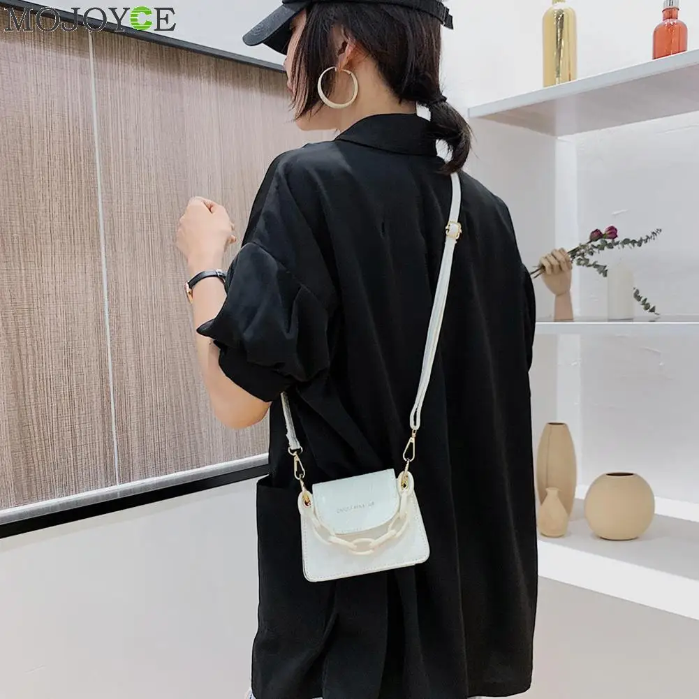 Сумка кросс-боди Женская на акриловой цепочке сумочка-тоут из искусственной кожи