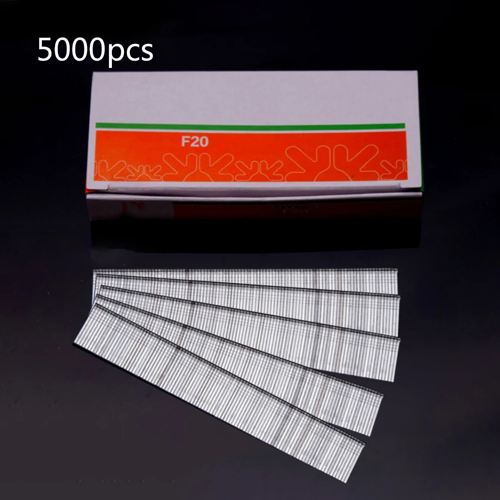 

5000pc 15/25/20/30mm Staples F15/F20/F25/F30 Straight Brad Nail Pins For Home Gardening 、