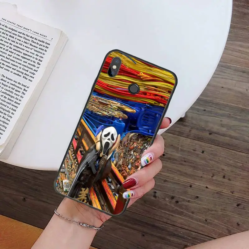 

The shout of the hysterical Munch Phone Case For Xiaomi Redmi 7 9t 9se k20 mi8 max3 lite 9 note 8 9s 10 pro Soft Silicone