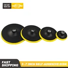 Самоклеящаяся полировальная накладка, диск 3-7 дюймов для электрической шлифовальной машинки, инструменты для ухода за лакокрасочным покрытием автомобиля, липкая наждачная бумага на присосках