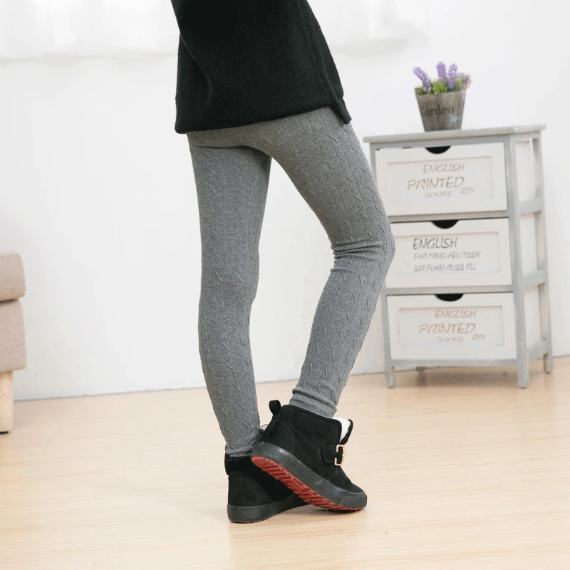 Зимние леггинсы для девочек чулки маленьких плотные теплые хлопковые с