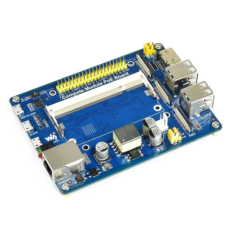 Вычислительный модуль IO Плата с функцией PoE для Raspberry Pi CM3 / CM3L + L|Аксессуары