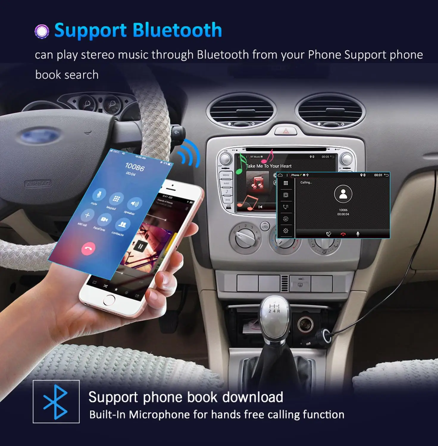 7 &quotAndroid 1 автомобильный Радио DVD для FORD/Focus/S MAX/Mondeo/C MAX/Galaxy четырехъядерный Wifi GPS