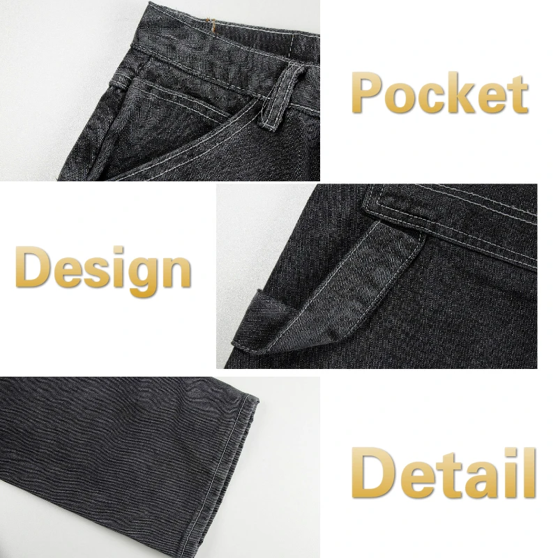 

Women Jeans Straight Trousers Black Mopping Vintage High Waist Leisure All-match Loose Ins Daily Korean Style Ulzzang Clothing