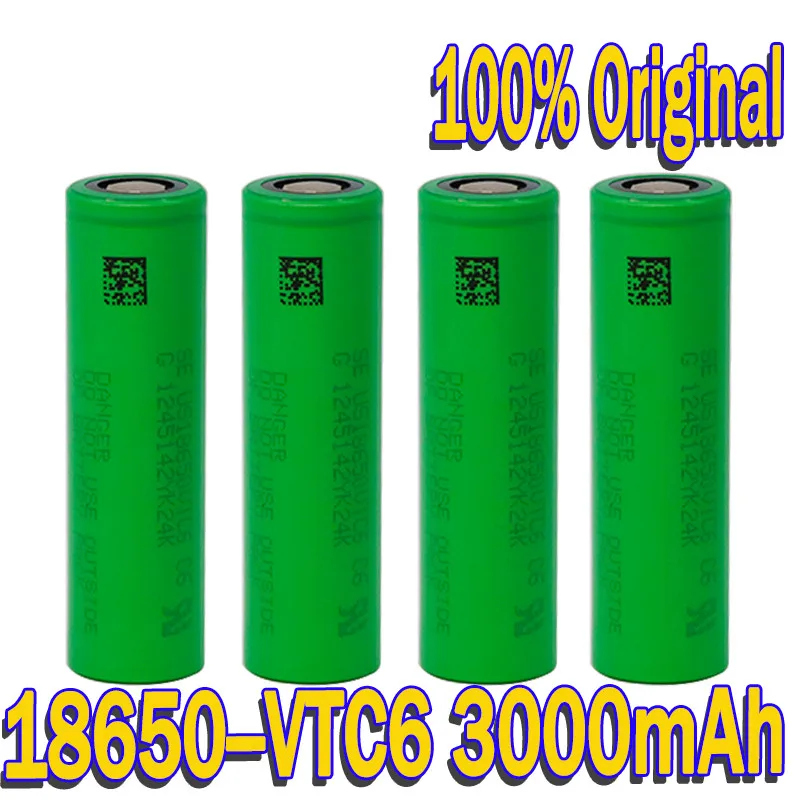 Оригинальный аккумулятор VTC6 18650 3000 мАч литий-ионный 3 7 в для SONY us18650 vtc6 |
