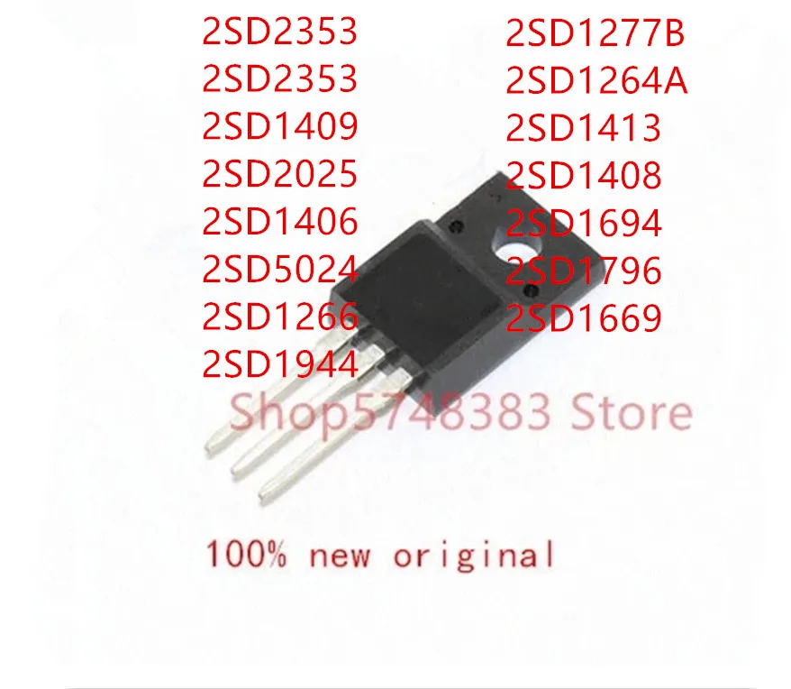 10 шт. 2SD2353 2SD1409 2SD2025 2SD1406 2SD5024 2SD1266 2SD1944 2SD1277B 2SD1264A 2SD1408 2SD1694 2SD1796 2SD1669 2SD1413 TO-220F |