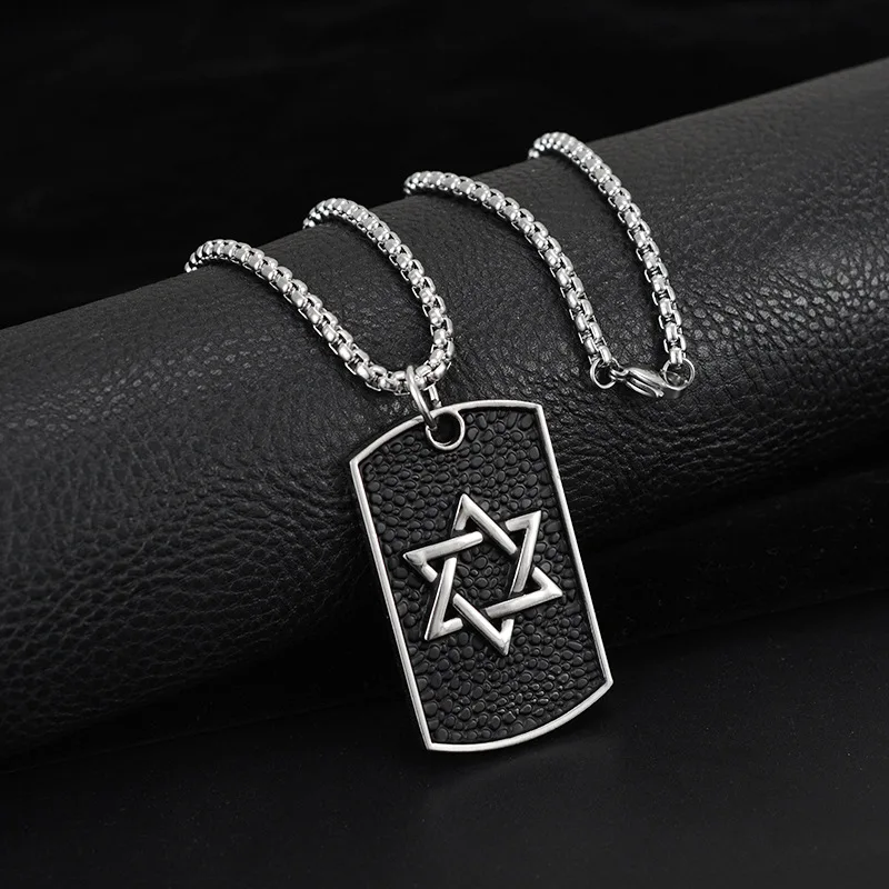 Новое ожерелье из титановой стали Мужская Личность хип хоп Кленовый лист кулон