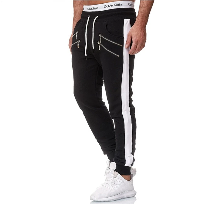 

Joggers Sweatpants Men Casual Pants Zip pocket Street hip-hop bottoms Fitness Workout Trousers Autumn Winter Male Track Pants