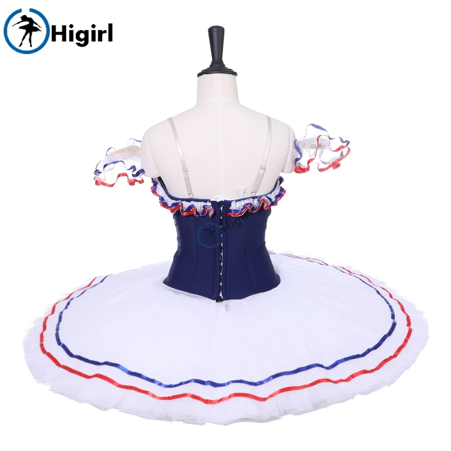 Профессиональный Балетный костюм-пачка для взрослых девочек темно-синего цвета