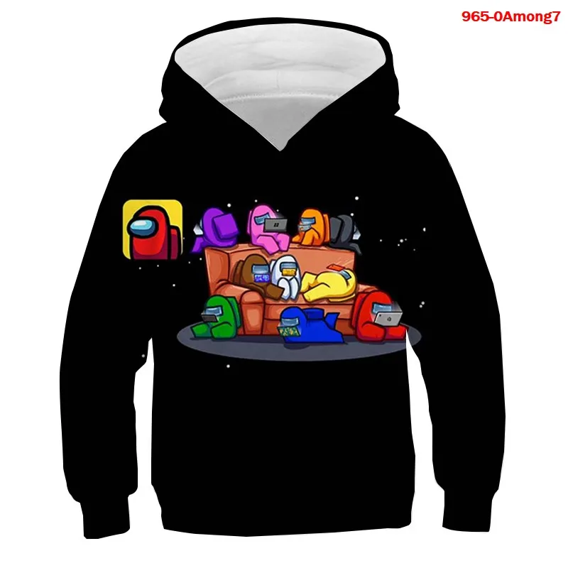 

3D Print Among Us Video Games Hoodie Kids Fun Games Among Us Sweatshirt oys Girls Anime Pullover Children Fashion Harajuku Tops