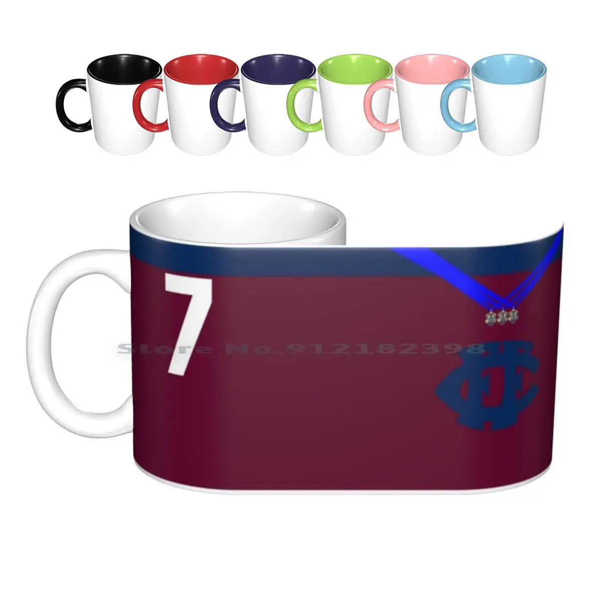 

Кофейная кружка Haydn Bunton Footy Jumper, керамические кружки, кофейные чашки, Кружка для молока и чая, креативные тренды Fitzroy Lions Afl Haydn Bunton