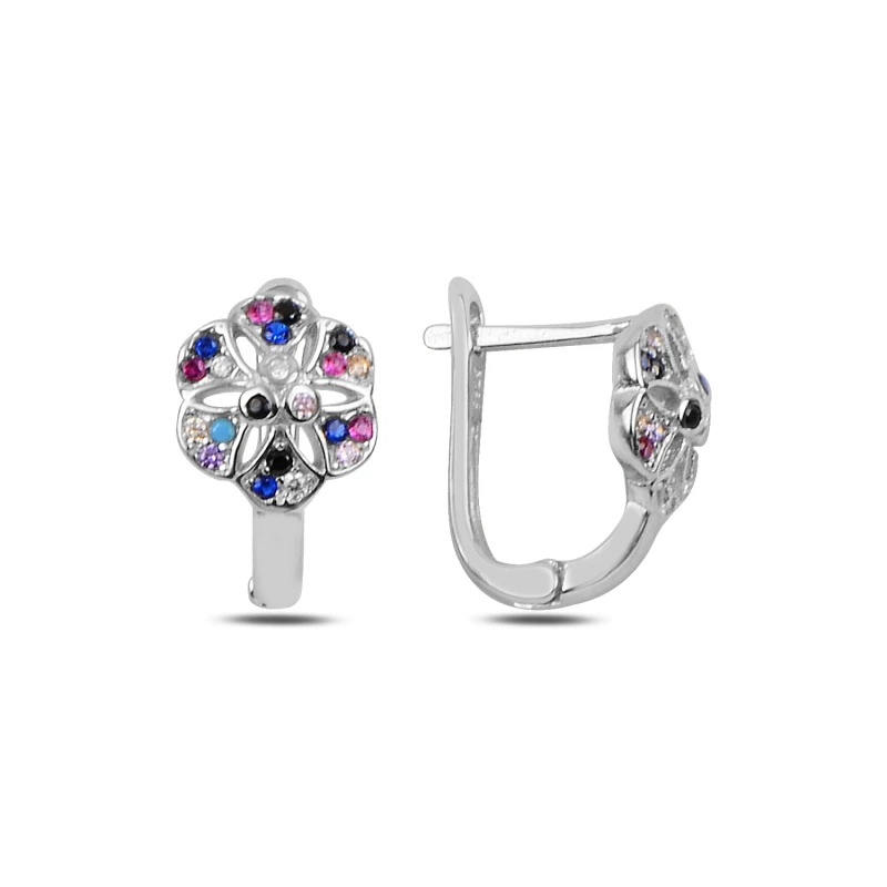 

Silverlina Silver Zircon Stone J Earrings