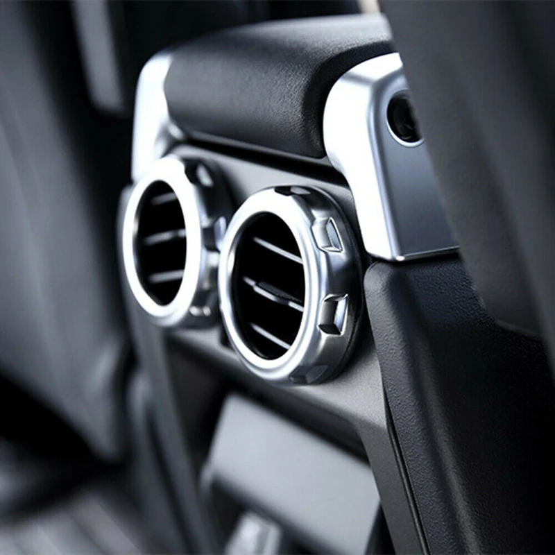 Chrome Armrest Box Rear AC AIR Vent Trim Cover Ring for Land Rover Discovery 4 | Автомобили и мотоциклы