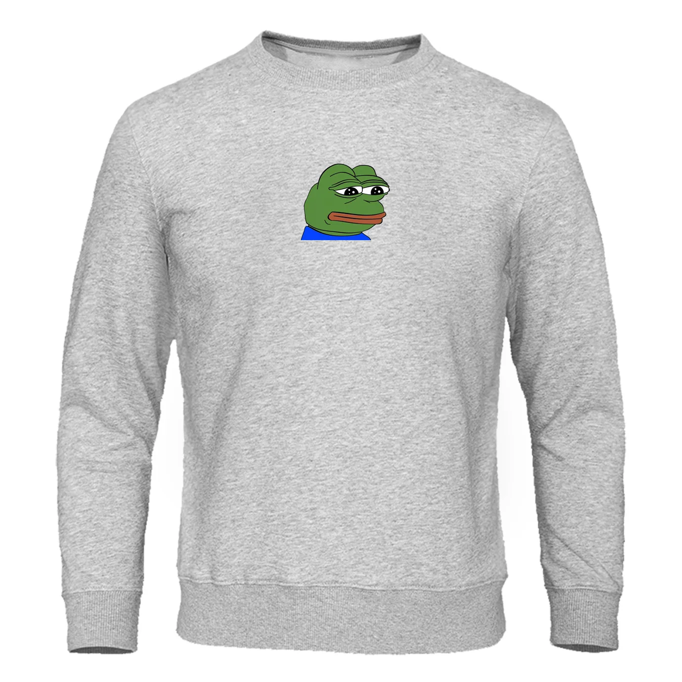 

Толстовка мужская флисовая, с принтом грустная лягушка, в стиле хип-хоп