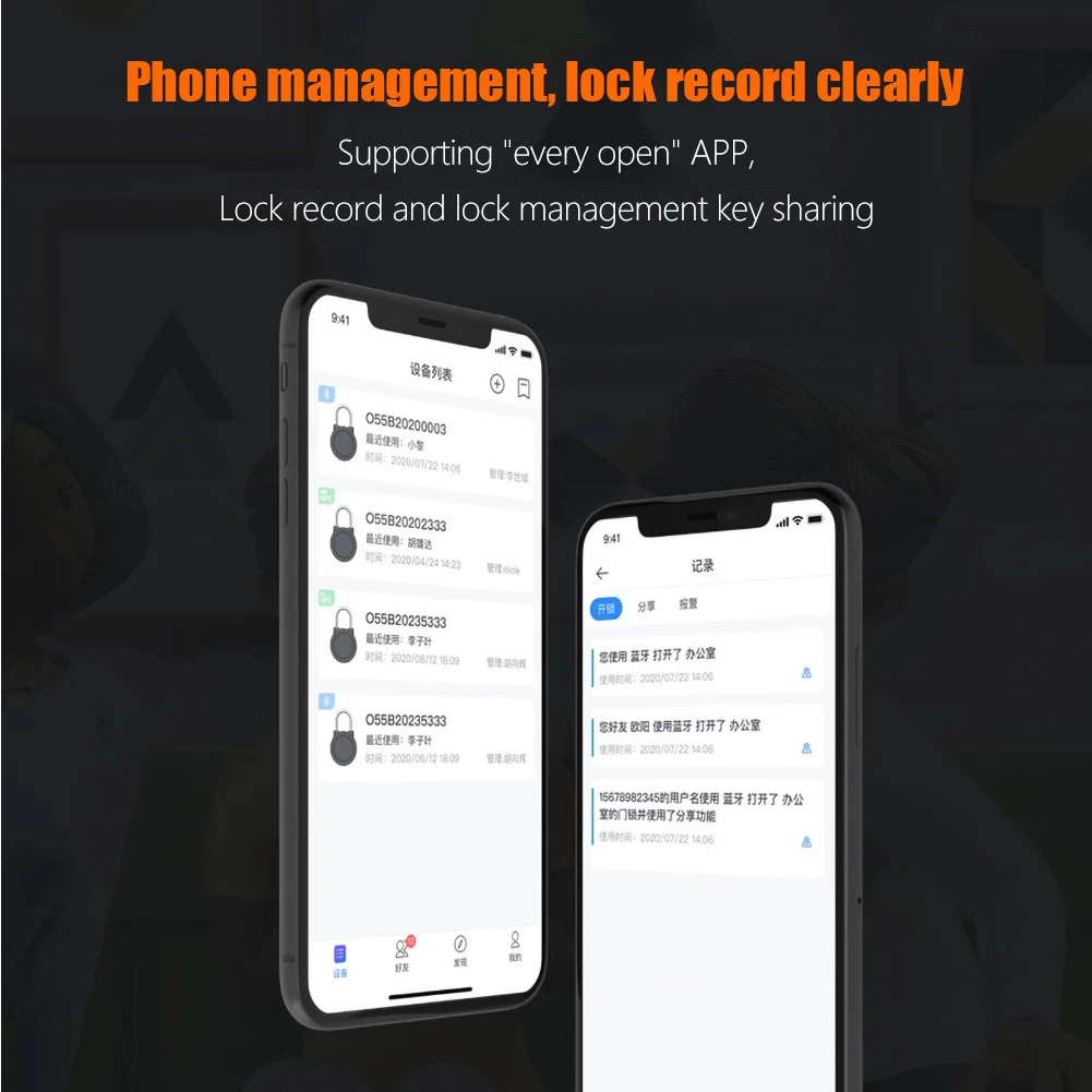NFC Smart Padlock Bluetooth-compatible Lock Mobile Phone Reverse Power Supply Keyless Card Door for Android | Безопасность и