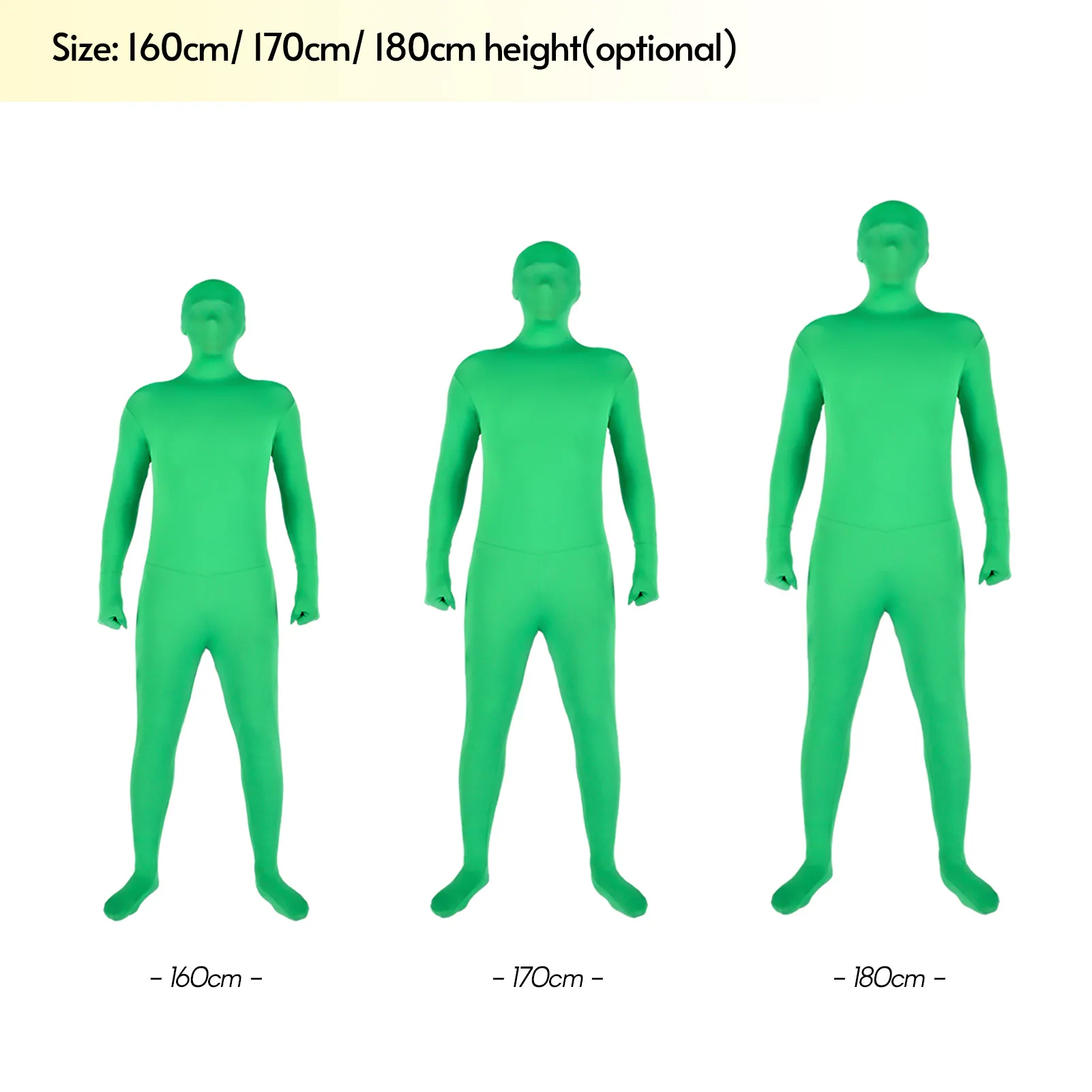 Full Body Photography Chromakey Green Suit 160/170/180cm Unisex Adult Bodysuit Stretch Costume for Video Festival Cosplay | Электроника
