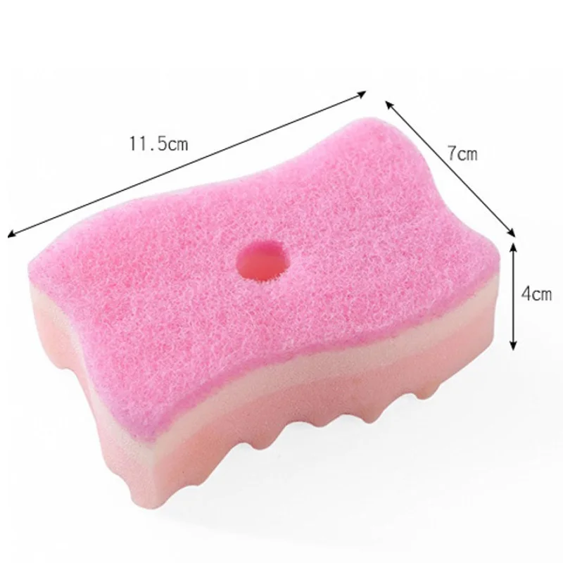 

4 Pcs 115*70*40mm Cleaning Sponge for Dishwashing Kitchen Bathroom Rust Removing Clean Cloth Double Sided Kitchen Cleaning Tools