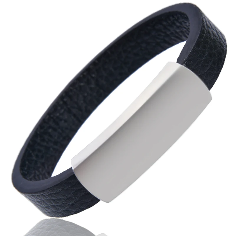 Матовый Модный магнитный браслет из нержавеющей стали ювелирные изделия