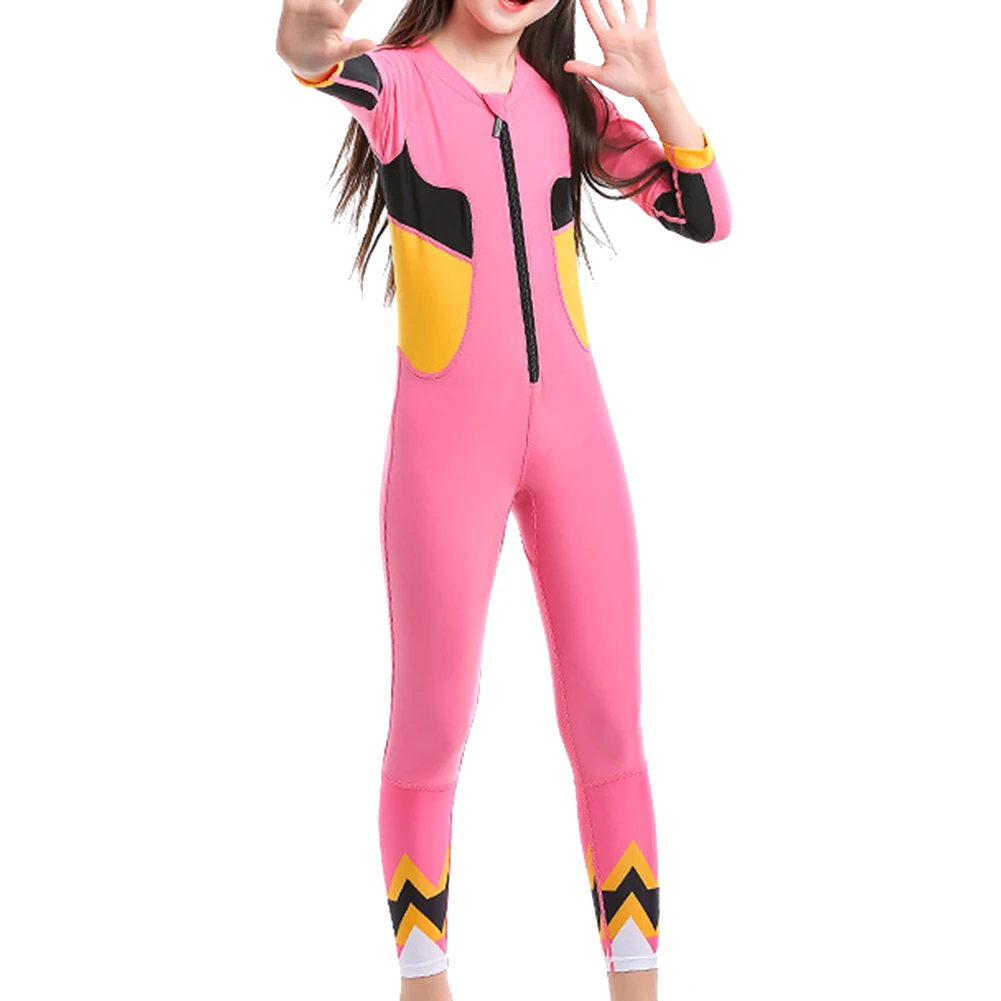 Детский купальный костюм с длинным рукавом УФ Защита от солнца гидрокостюм для