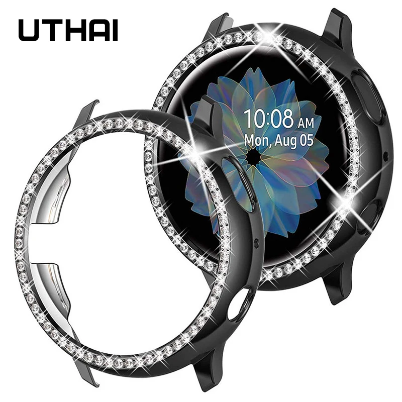 

UTHAI P88 Watch case for Samsung galaxy watch active 2 40mm 44mm half-edged brick protection case For Galaxy Watc active2 case
