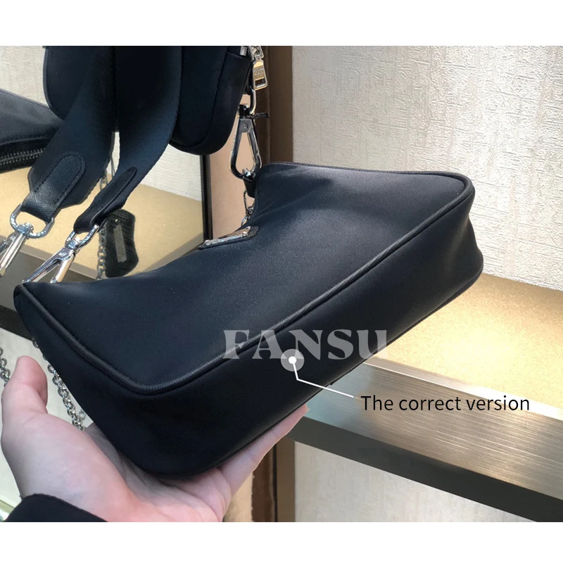 Женская многофункциональная сумка FANSU легкая нейлоновая цепочка 3 в 1 с одним