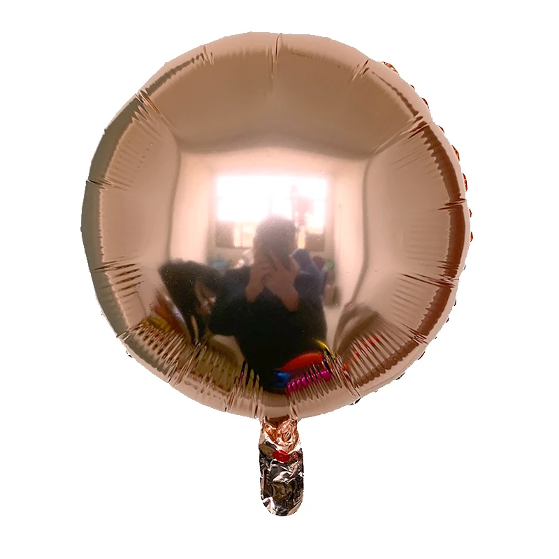 AnQing 5 шт./лот разноцветные розовые золотые фольгированные шары 18 дюймов круглые