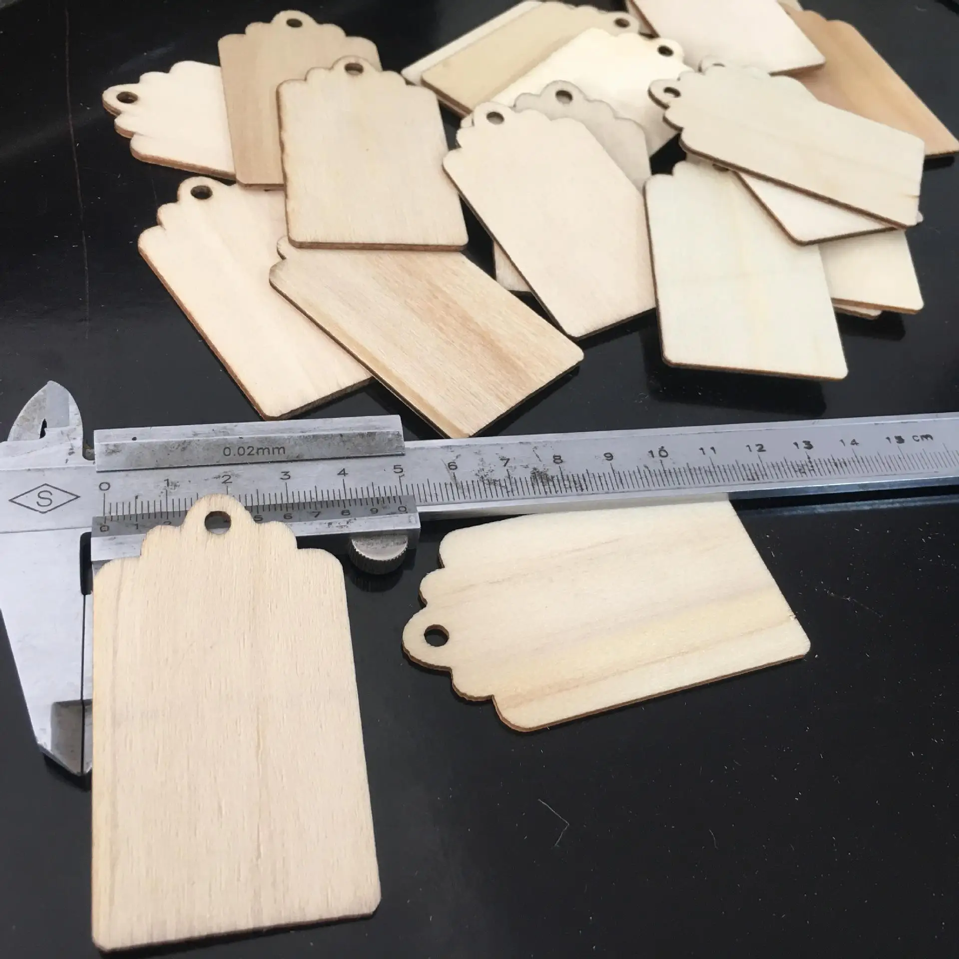 10PCS Decorative wood crafts chips listed on a card to sign | Дом и сад