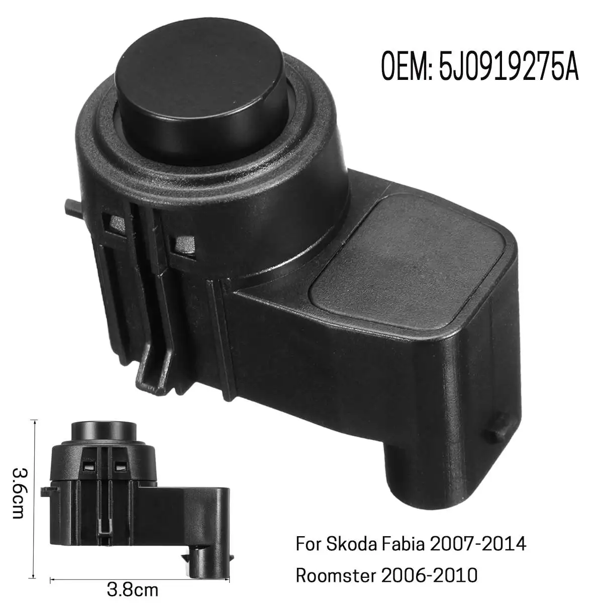 Обратный резервный помощь датчик парктроника PDC 5J0919275A для Skoda Fabia 2007 2008 2009 2010 2011 2012 2013 Roomster