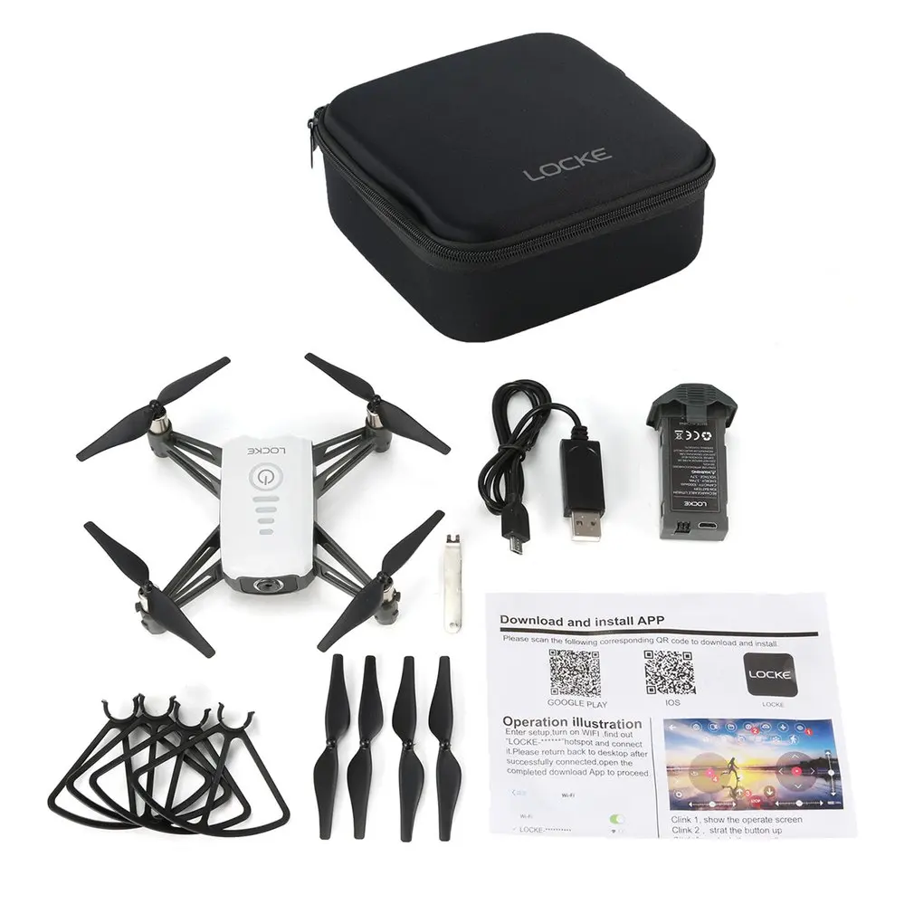 SHRC H2 WIFI 2K FPV RC Drone Optical Flow Positioning Smart Follow RTF Quadcopter Remote Control Helicopter Toy |