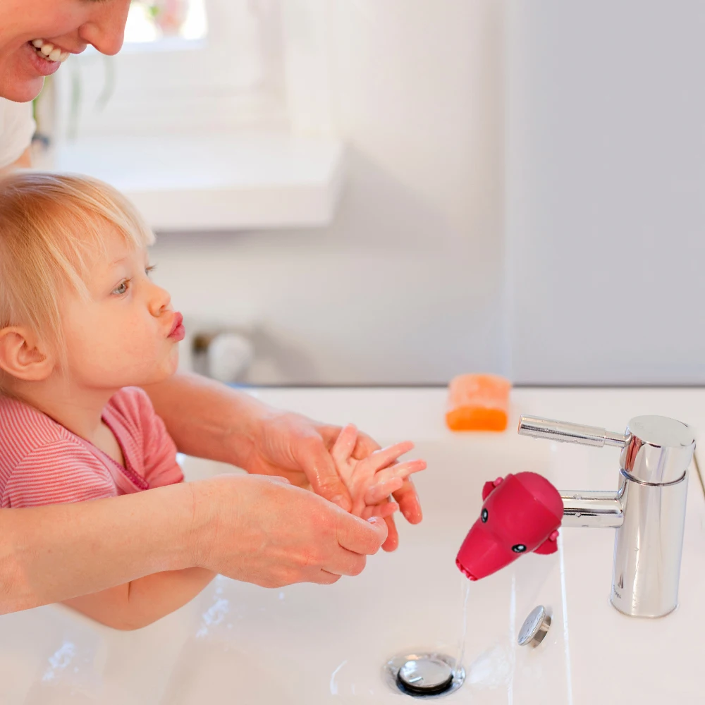 Faucet Extender for Toddlers Cartoon Dolphin Guide Sink Extension Hand Washing Device Water Diverter Hand-Washing Baby | Мать и ребенок