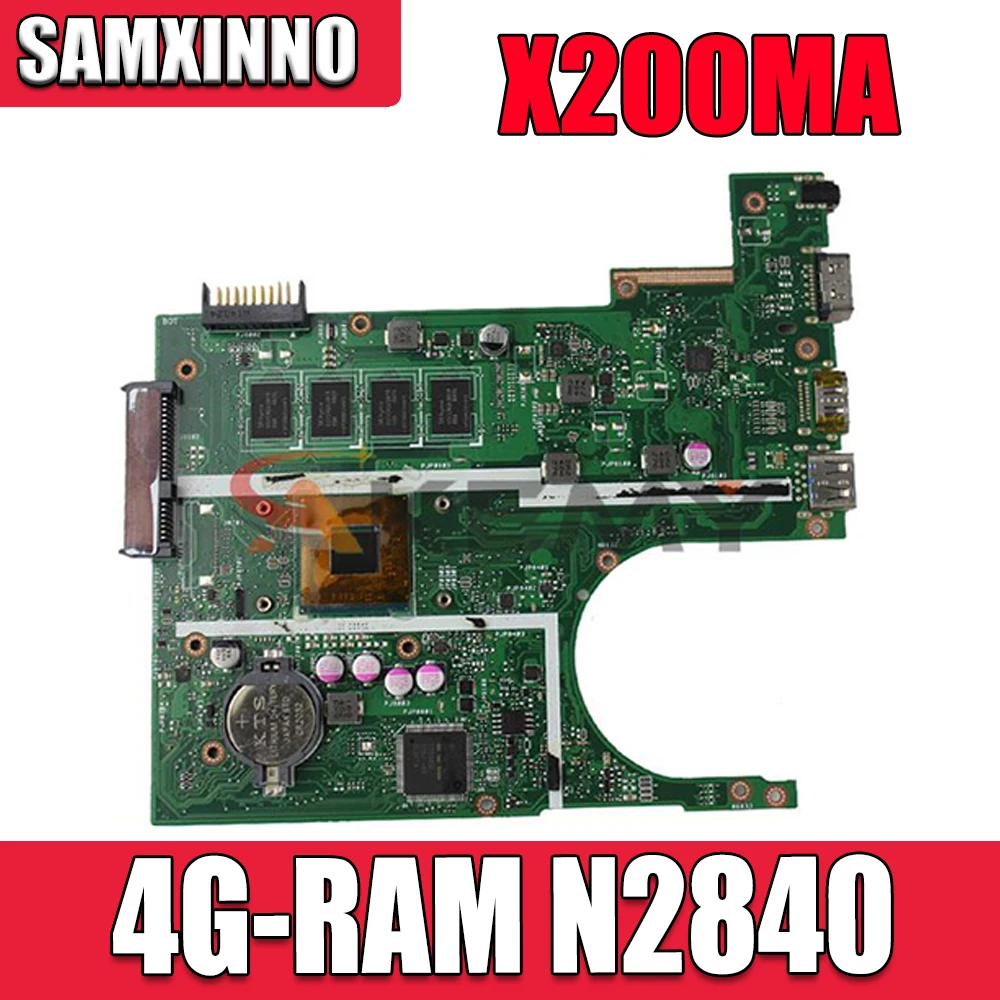 

Akemy X200MA оригинальная планшетофон для ноутбука X200MA F200MA X200M с 4G оперативной памятью, системная плата для ноутбука, протестированная full 100%