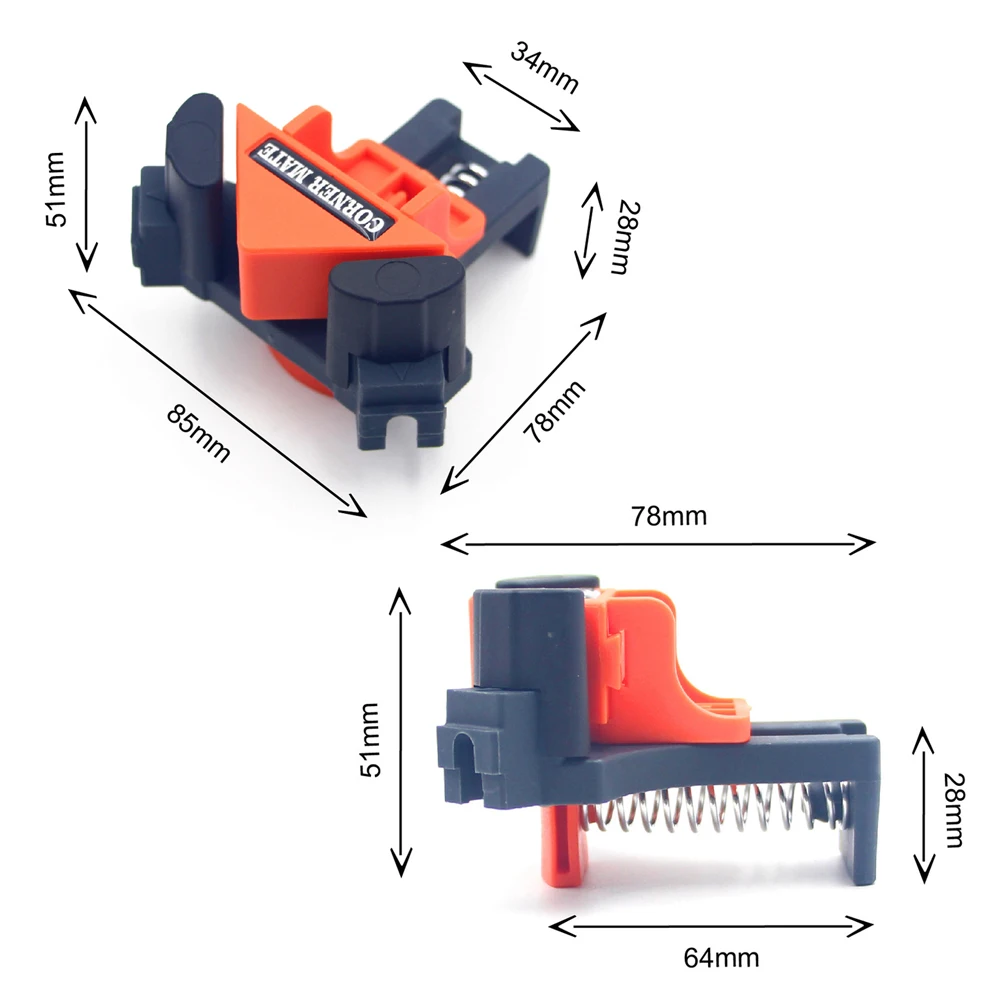 

New 4pcs Woodworking 90 Degrees Right Angle Clamp Clip Quick Fixing Picture Frame Corner Clamps