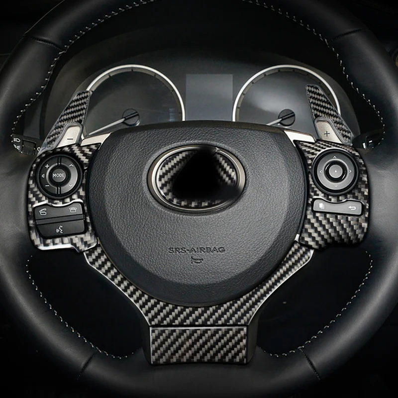 Для LEXUS NX200 300h CT200h IS250 200t RC аксессуары для руля декоративные наклейки из углеродного волокна для автомобильной внутренней отделки