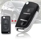 Чехол для автомобильного ключа, Сменный Чехол для Peugeot 207 308 308 3008 508 2 кнопки HU83 Blade CE0523, модификация