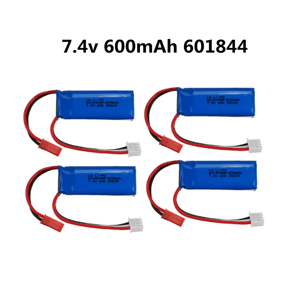 Литий полимерный аккумулятор для WLtoys K969 K979 K989 K999 P929 P939 7 4 В 600 5 шт.|Перезаряжаемые