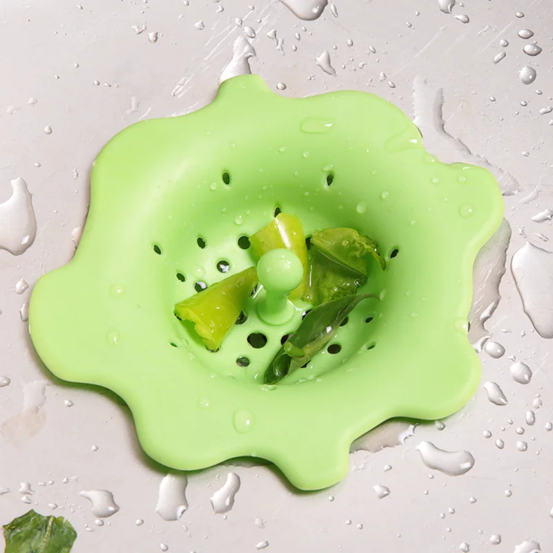 1 шт. силиконовый сливной фильтр в форме цветка кухонный для ванной комнаты чехол