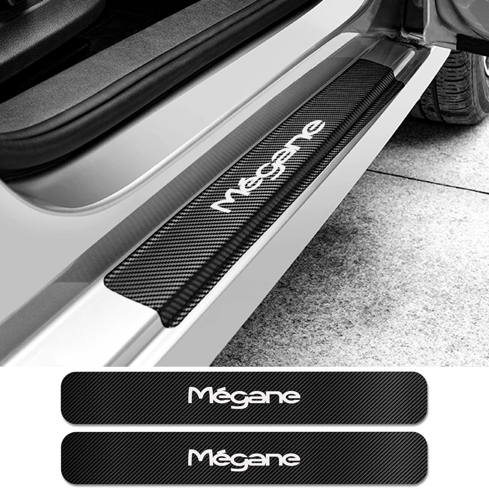 Для Renault Megane 2 3 Scenic 4 1 шт. Накладка на порог автомобиля наклейки Защита от царапин